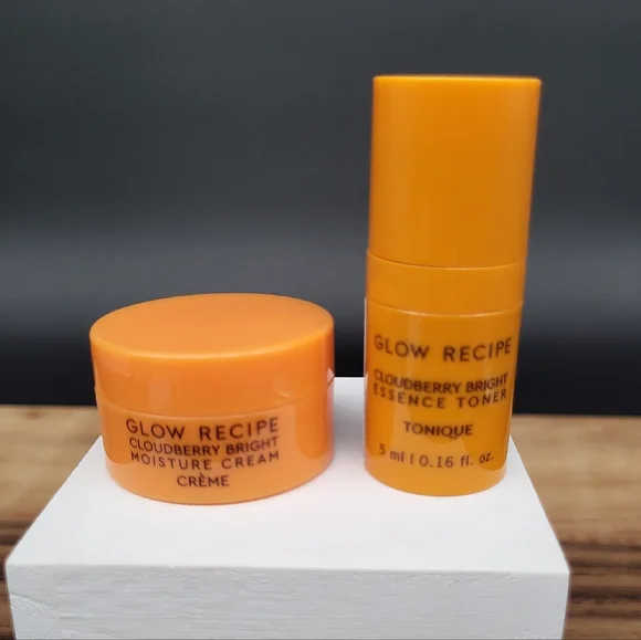 2-Piece Glow Recipe Cloudberry Bright Toner 5ml & Moisture Cream 10ml Duo, New - Picture 1 of 3